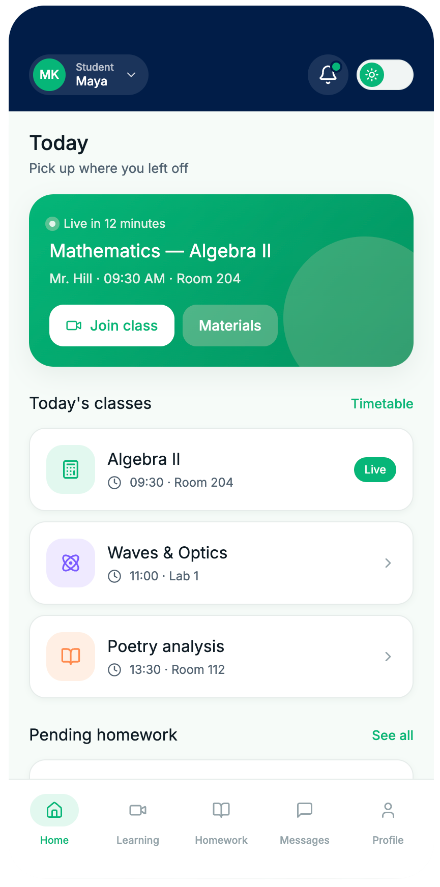 Vitamooz app screen