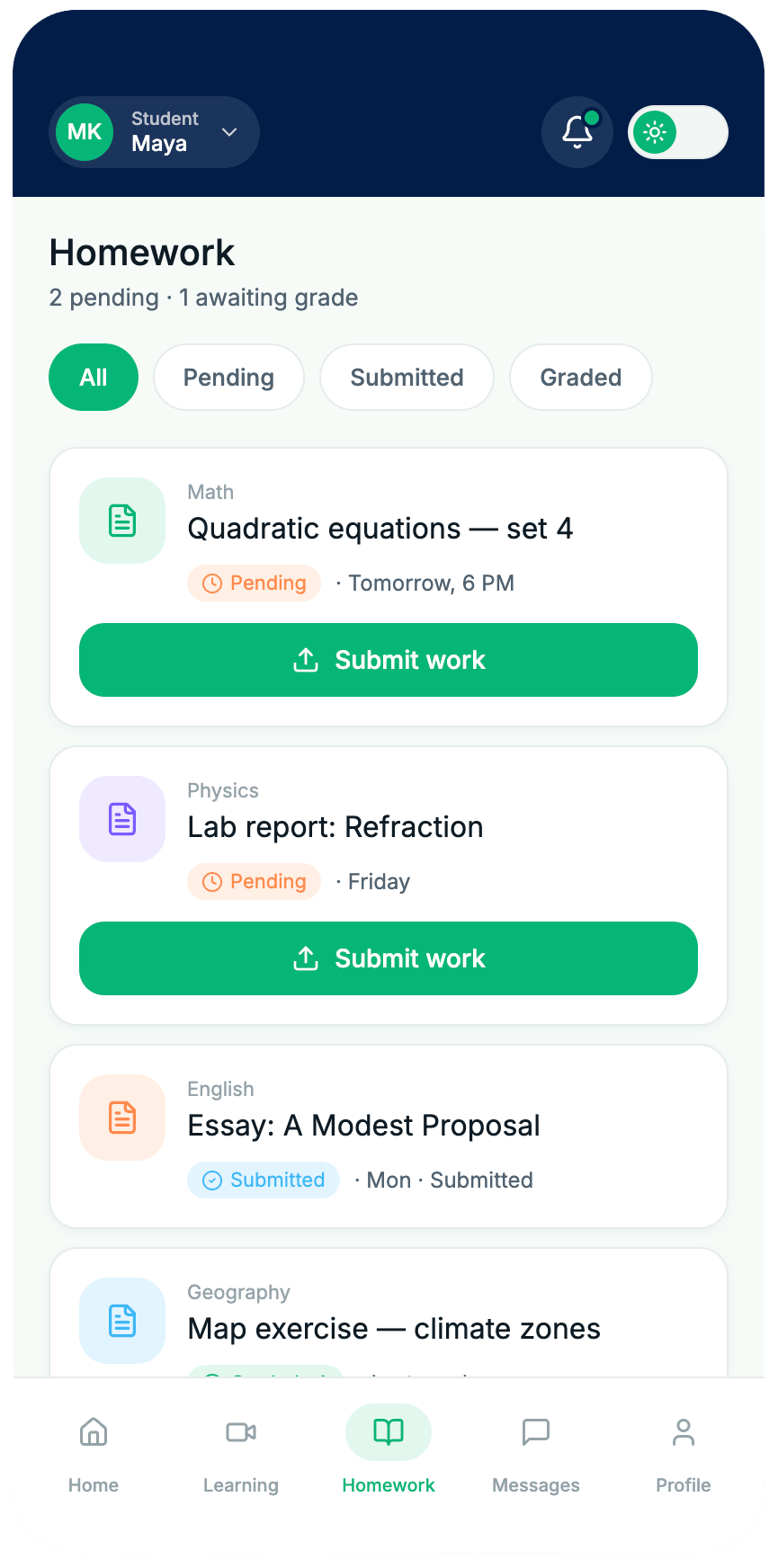 Vitamooz app screen